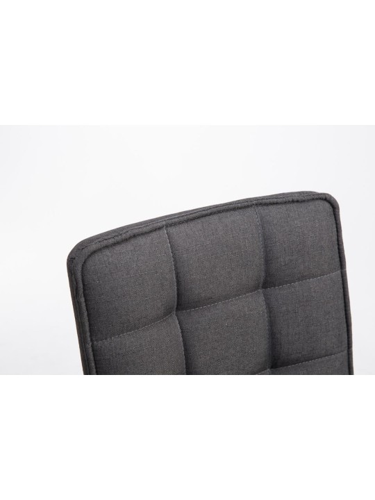 Chaise de salle à manger Peking V2 tissu, gris foncé