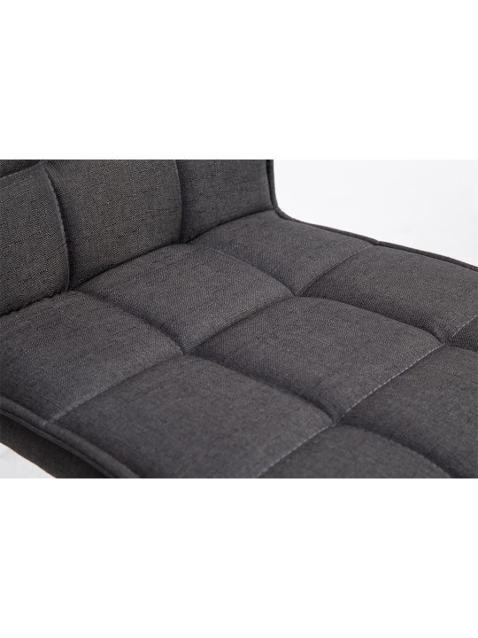 Chaise de salle à manger Peking V2 tissu, gris foncé