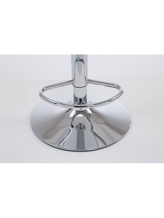 Tabouret de bar Las Vegas V2 tissu chrome, marron Tabouret de bar Las Vegas V2 tissu chrome, marron
