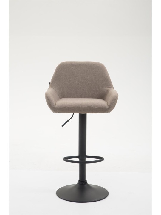 Tabouret de bar Braga tissu B, taupe