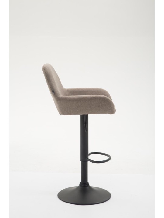 Tabouret de bar Braga tissu B, taupe