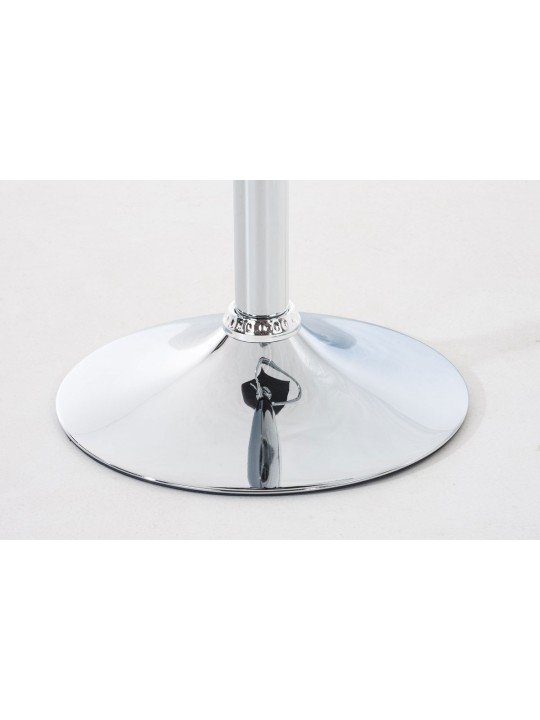 Lot de 2 tabourets de bar Hoover plastique chromé, noir Lot de 2 tabourets de bar Hoover plastique chromé, noir