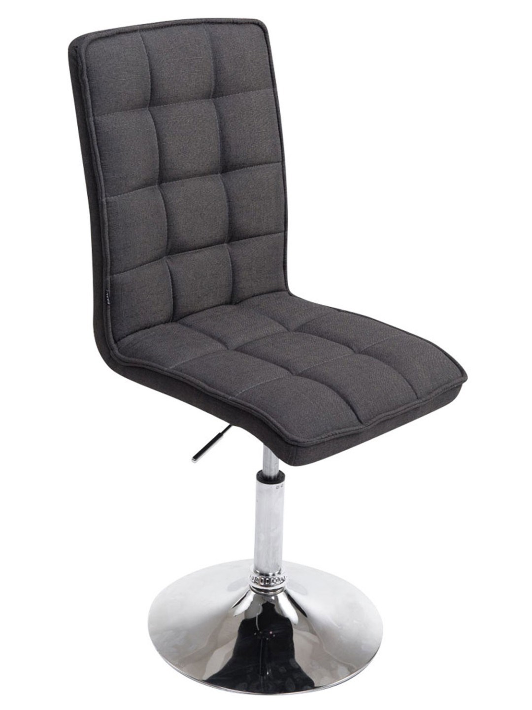 Chaise de salle à manger Peking V2 tissu, gris foncé