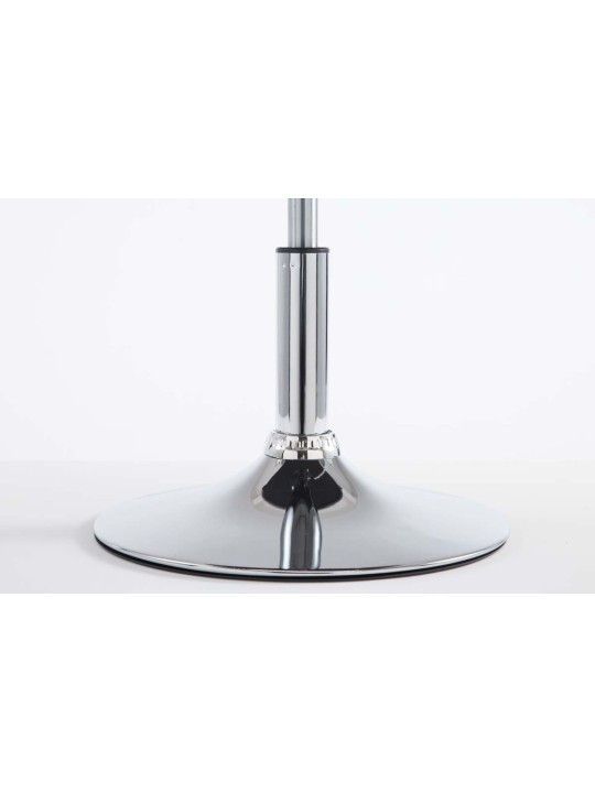 Lot de 2 tabourets de bar Palma V2 simili cuir, blanc