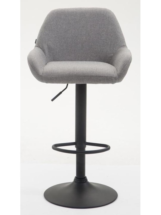Tabouret de bar Braga tissu B, gris