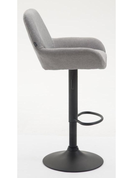Tabouret de bar Braga tissu B, gris