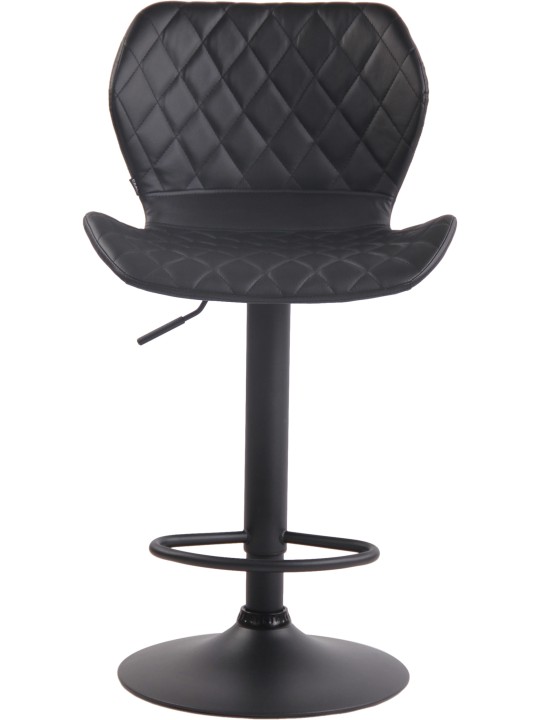 Lot de 2 tabourets de bar Cork similicuir noir, noir Lot de 2 tabourets de bar Cork similicuir noir, noir