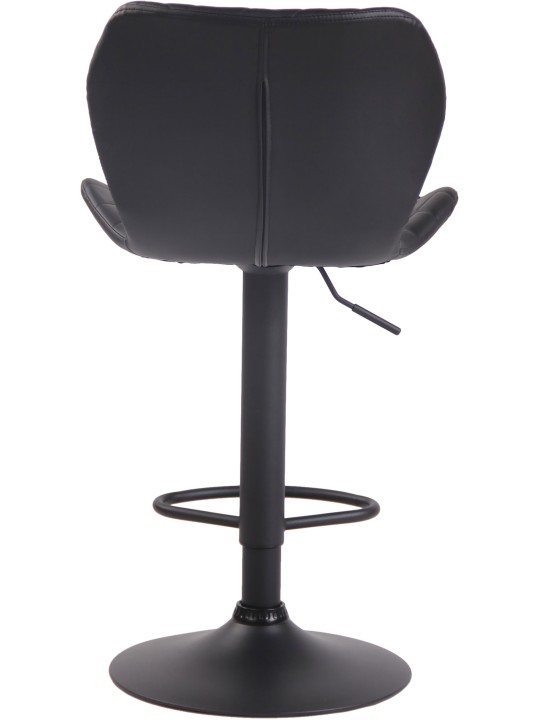 Lot de 2 tabourets de bar Cork similicuir noir, noir Lot de 2 tabourets de bar Cork similicuir noir, noir