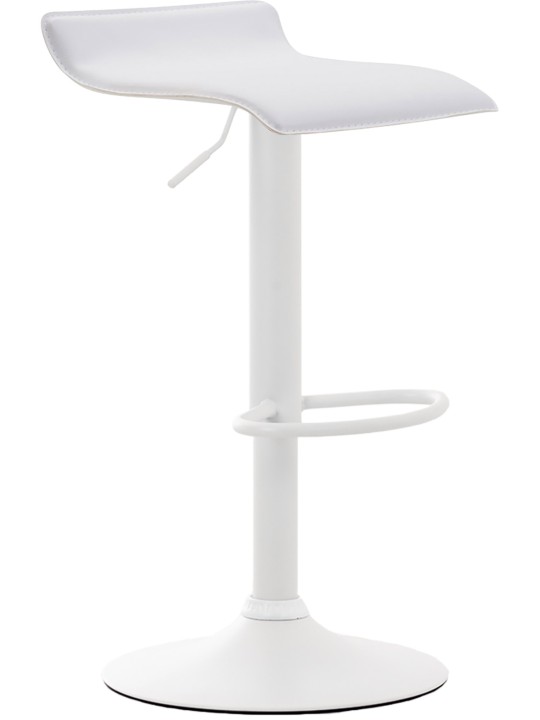 Tabouret de bar Dyn V2 en cuir artificiel, blanc Tabouret de bar Dyn V2 en cuir artificiel, blanc