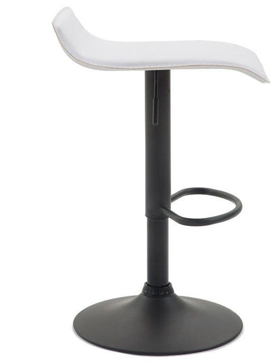 Tabouret de bar Dyn V2 en cuir artificiel, blanc Tabouret de bar Dyn V2 en cuir artificiel, blanc