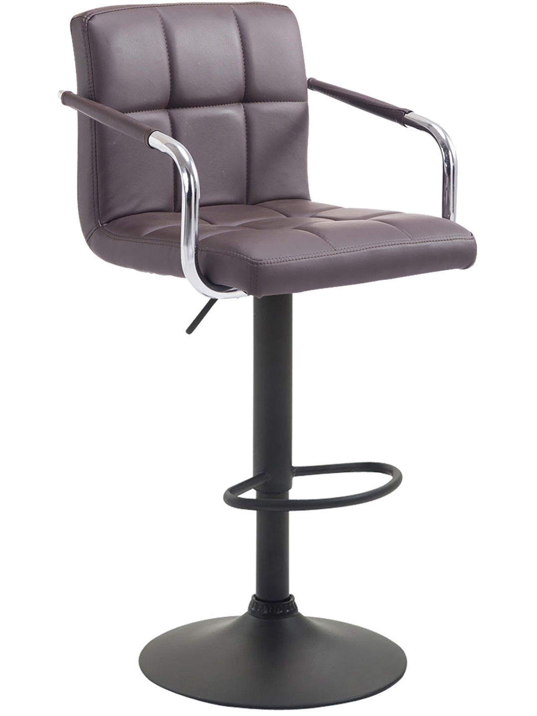 Tabouret de bar Lucy V2 noir, brun