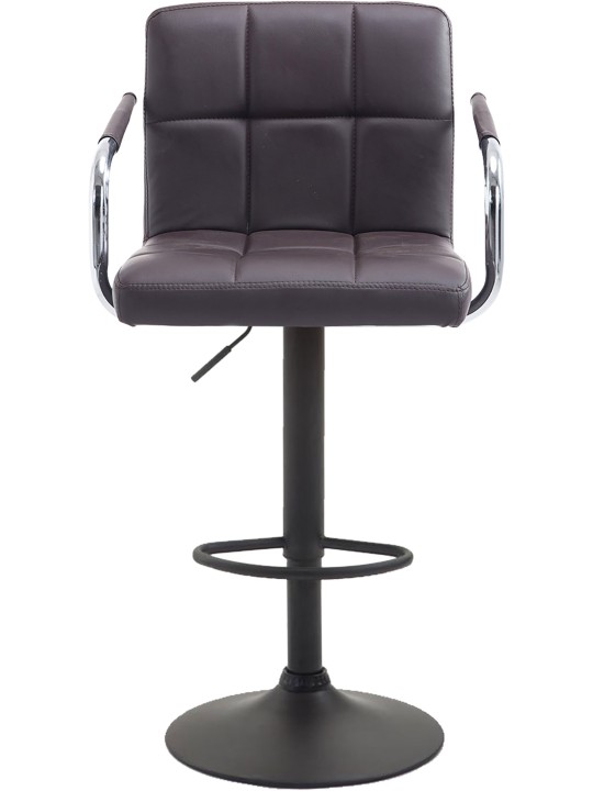 Tabouret de bar Lucy V2 noir, brun