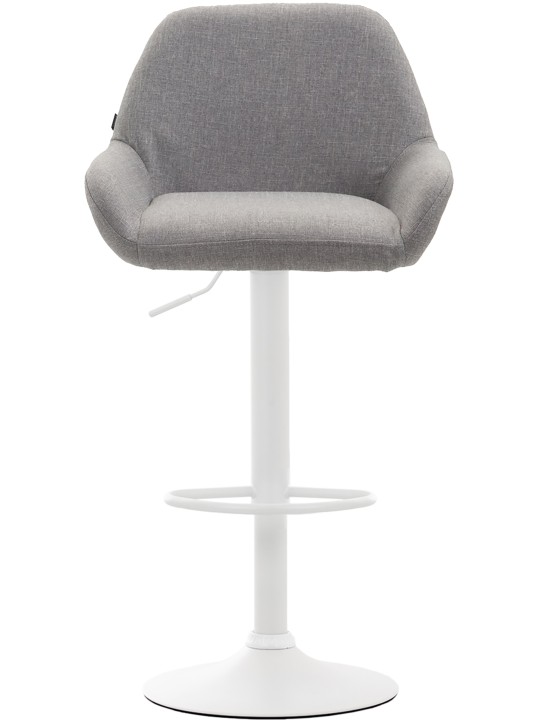 Lot de 2 tabourets de bar Braga tissu, gris Lot de 2 tabourets de bar Braga tissu, gris