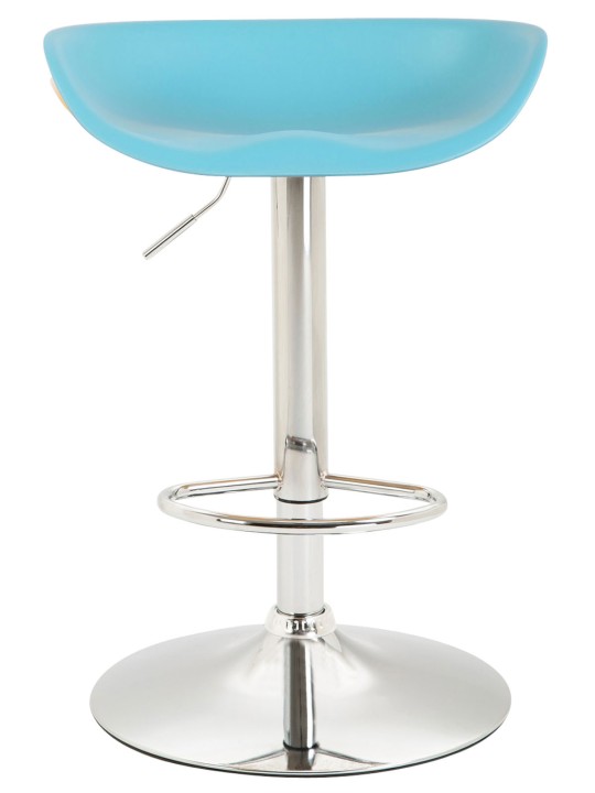 Tabouret de bar Anaheim plastique chrome, bleu Tabouret de bar Anaheim plastique chrome, bleu