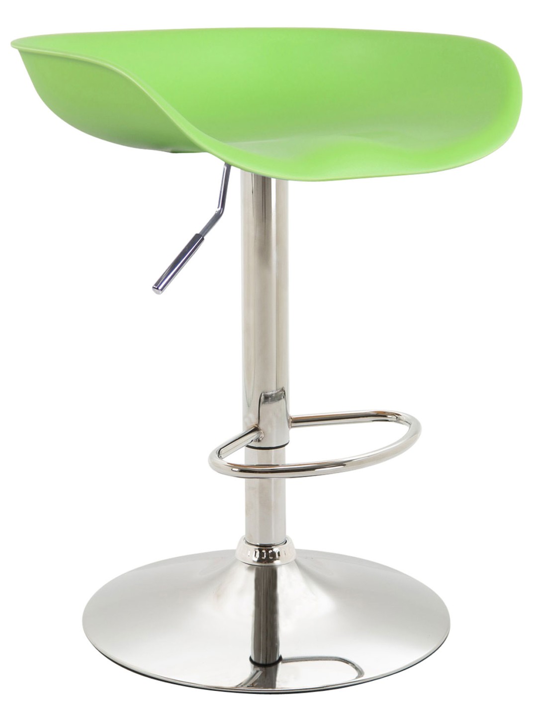 Tabouret de bar Anaheim plastique chrome, vert