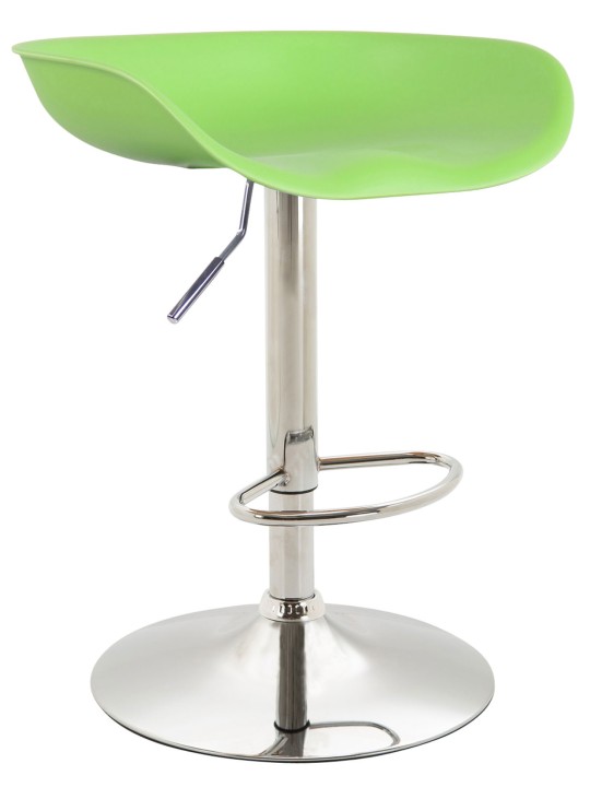 Tabouret de bar Anaheim plastique chrome, vert Tabouret de bar Anaheim plastique chrome, vert