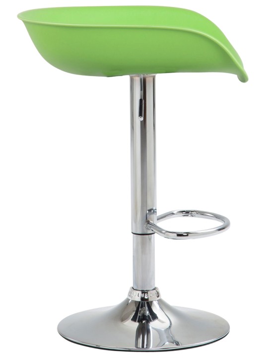 Tabouret de bar Anaheim plastique chrome, vert Tabouret de bar Anaheim plastique chrome, vert
