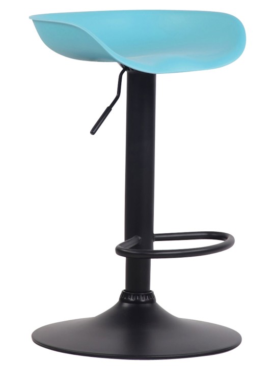 Tabouret de bar Anaheim plastique noir, bleu Tabouret de bar Anaheim plastique noir, bleu