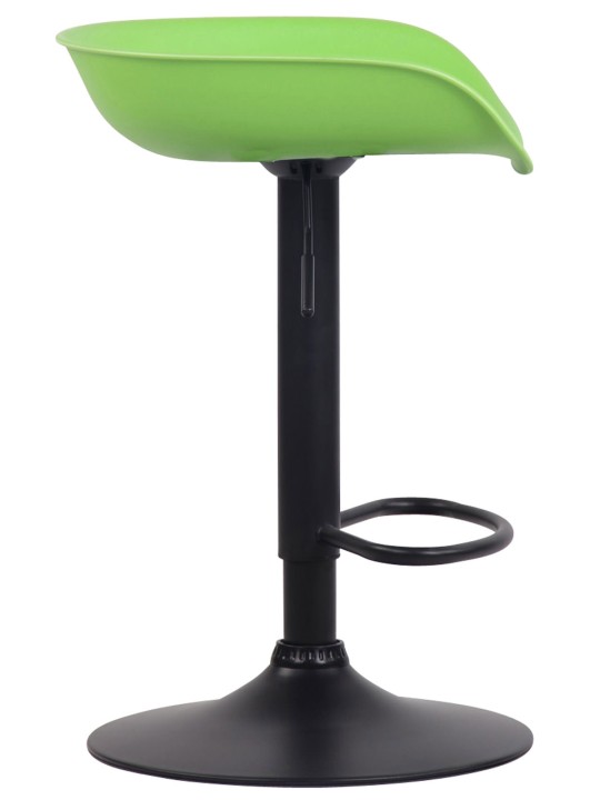 Tabouret de bar Anaheim plastique noir, vert Tabouret de bar Anaheim plastique noir, vert