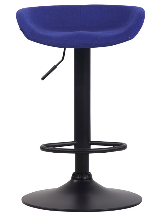 Tabouret de bar Anaheim feutre noir, bleu Tabouret de bar Anaheim feutre noir, bleu