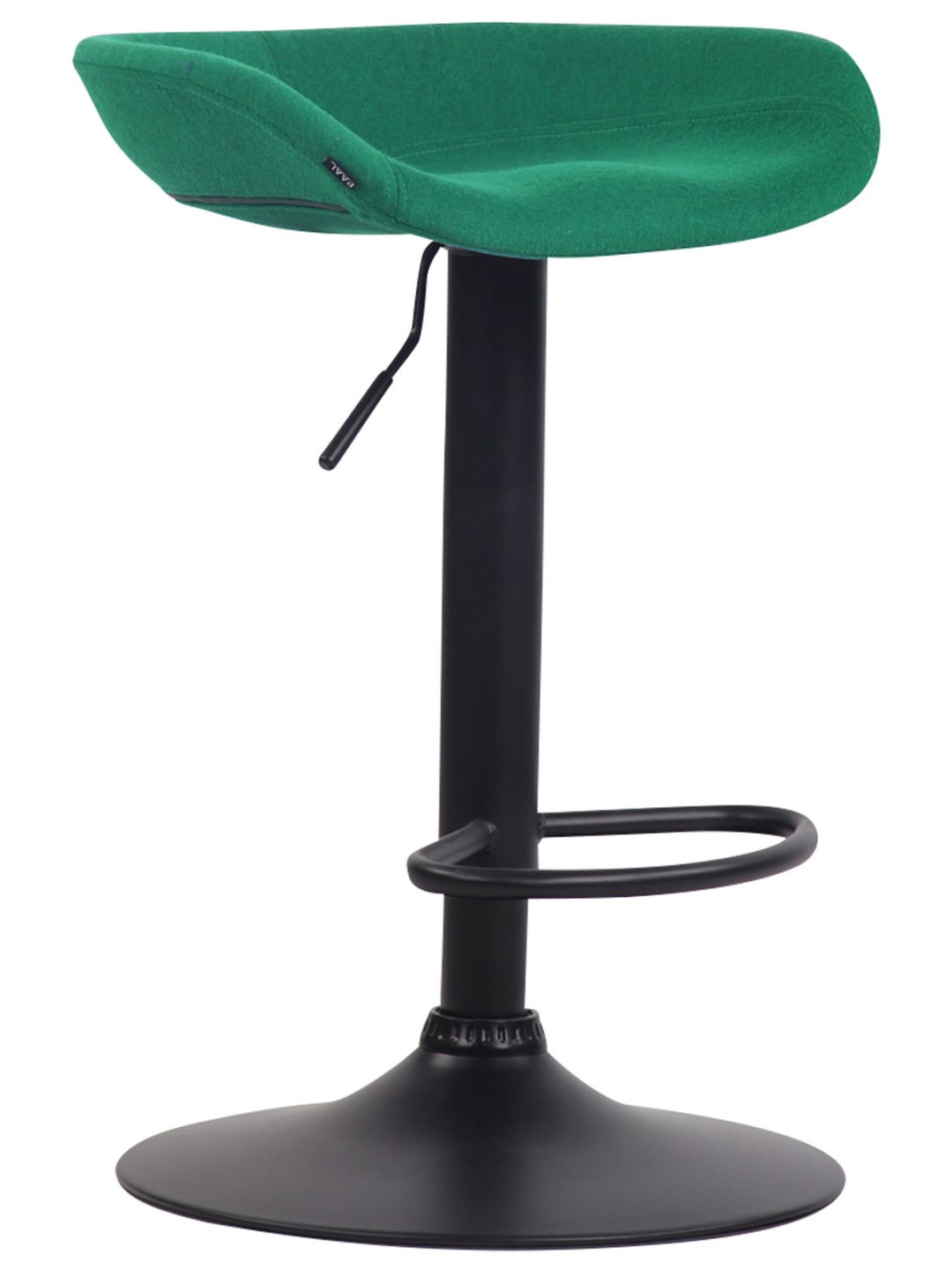 Tabouret de bar Anaheim feutre noir, vert