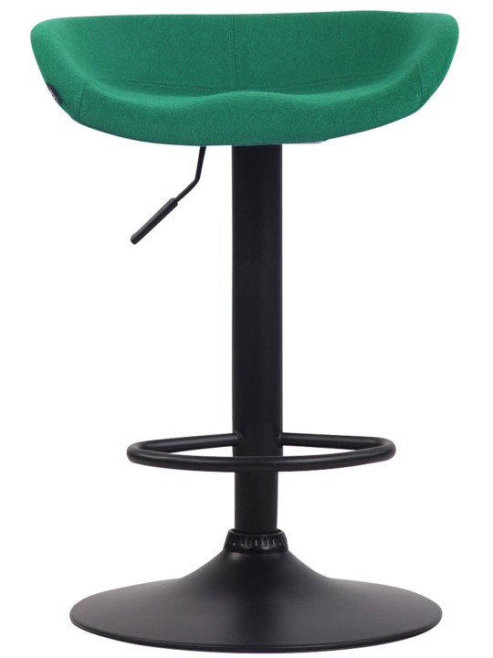 Tabouret de bar Anaheim feutre noir, vert