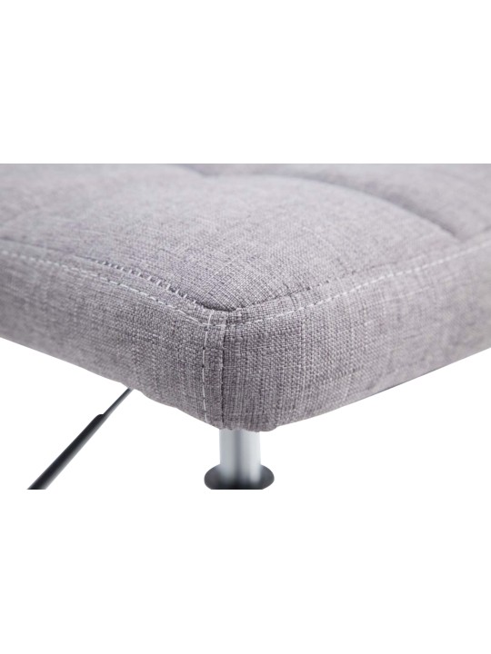Lot de 4 chaises longues Palma V2 tissu, gris Lot de 4 chaises longues Palma V2 tissu, gris
