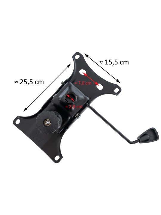 Support d'assise pour chaise de bureau, noir Support d'assise pour chaise de bureau, noir