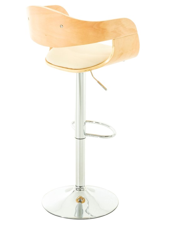 Lot de 2 tabourets de bar Kingston C simili cuir, nature/crème Lot de 2 tabourets de bar Kingston C simili cuir, nature/crème