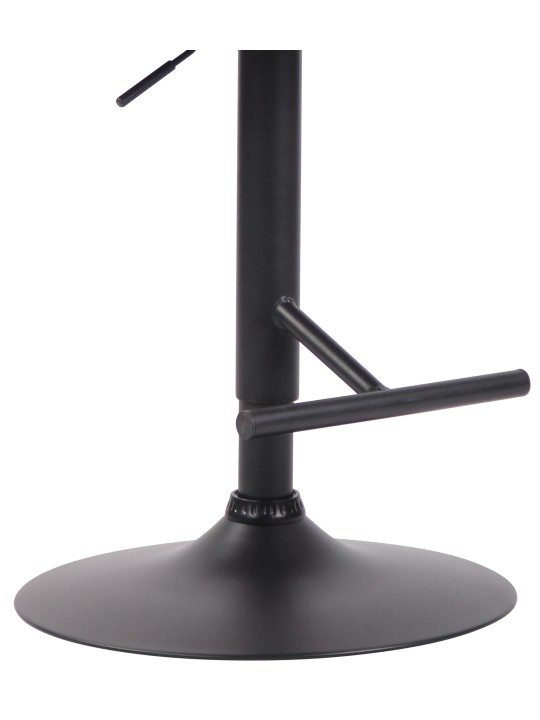 Tabouret de bar London V2 tissu, gris