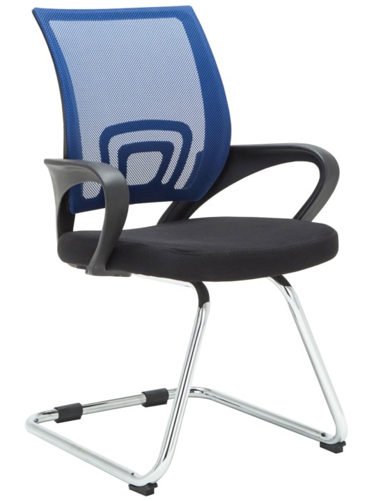 Lot de 2 chaises visiteurs Eureka, bleu Lot de 2 chaises visiteurs Eureka, bleu
