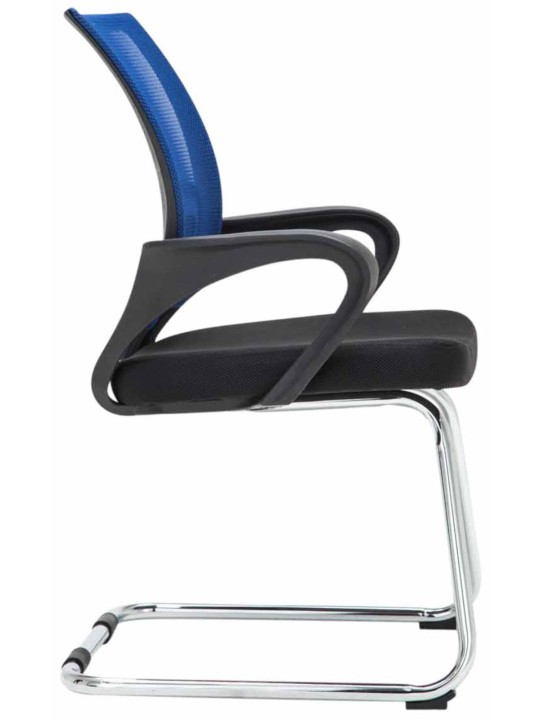 Lot de 2 chaises visiteurs Eureka, bleu Lot de 2 chaises visiteurs Eureka, bleu