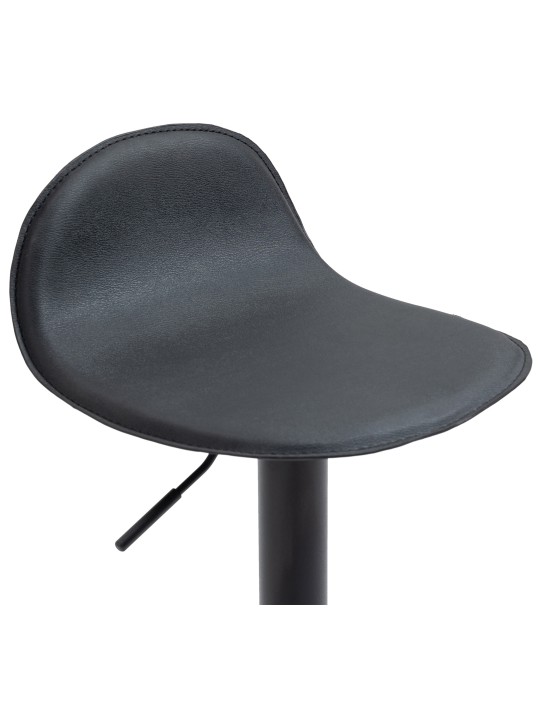 Lot de 2 tabourets de bar Lana V2, noir