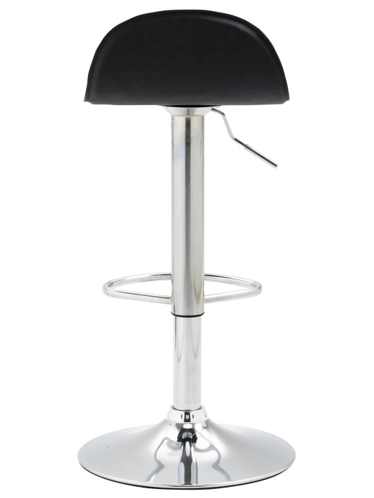 Lot de 2 tabourets de bar Lana V2 chromé, noir