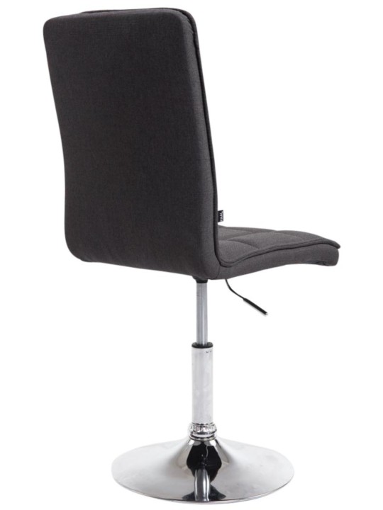 Lot de 2 chaises de salle à manger Peking V2 tissu, gris foncé Lot de 2 chaises de salle à manger Peking V2 tissu, gris foncé