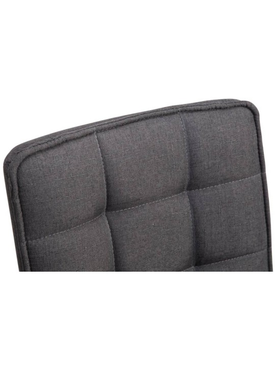 Lot de 2 chaises de salle à manger Peking V2 tissu, gris foncé Lot de 2 chaises de salle à manger Peking V2 tissu, gris foncé