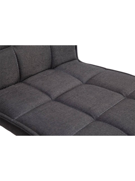 Lot de 2 chaises de salle à manger Peking V2 tissu, gris foncé Lot de 2 chaises de salle à manger Peking V2 tissu, gris foncé