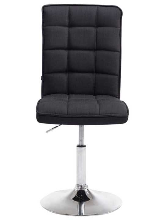 Lot de 2 chaises de salle à manger Pékin V2 tissu, noir Lot de 2 chaises de salle à manger Pékin V2 tissu, noir