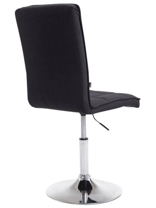 Lot de 2 chaises de salle à manger Pékin V2 tissu, noir Lot de 2 chaises de salle à manger Pékin V2 tissu, noir