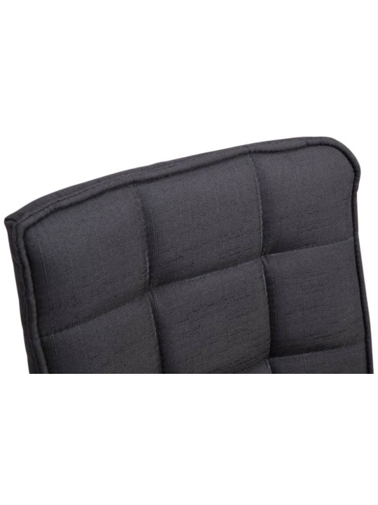 Lot de 2 chaises de salle à manger Pékin V2 tissu, noir Lot de 2 chaises de salle à manger Pékin V2 tissu, noir