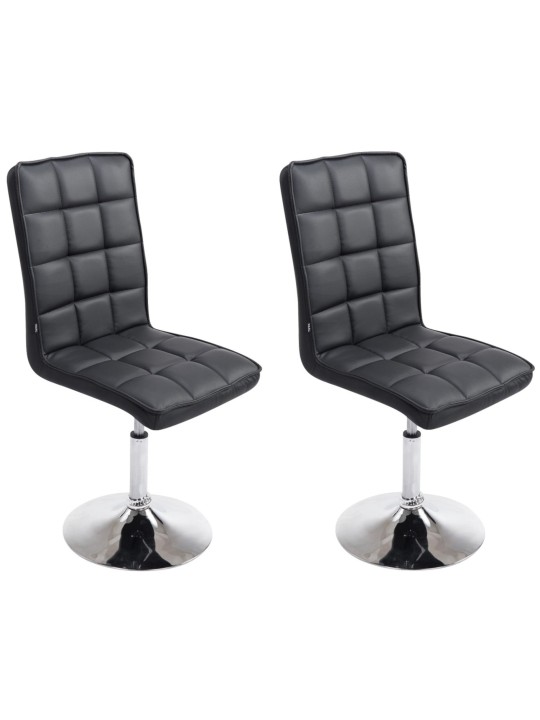 Lot de 2 chaises de salle à manger Peking V2, noir Lot de 2 chaises de salle à manger Peking V2, noir