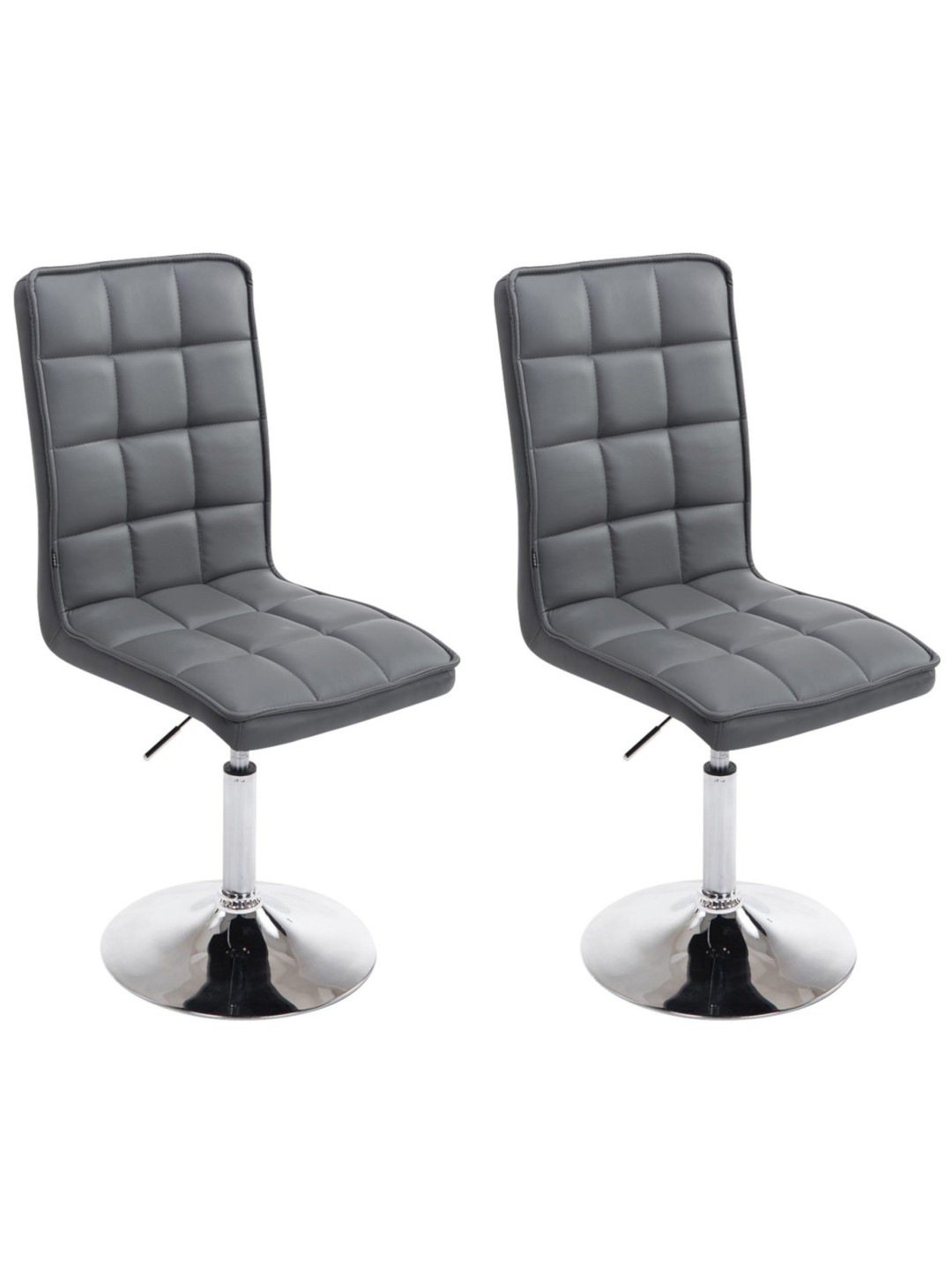 Lot de 2 chaises de salle à manger Peking V2, gris