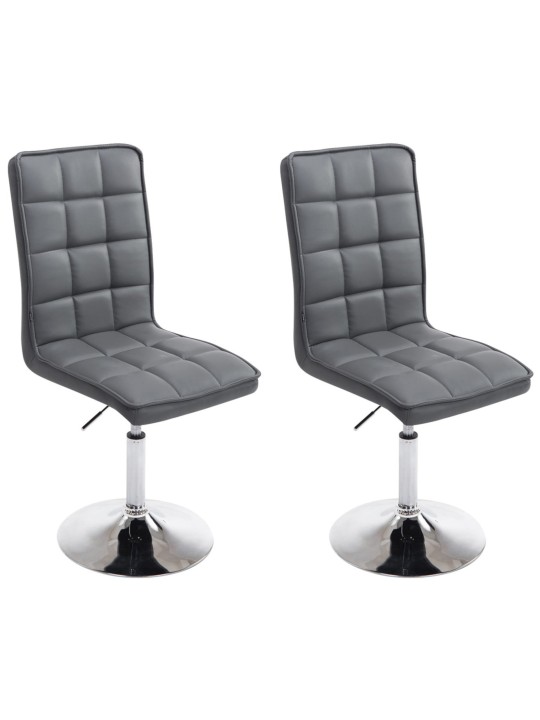 Lot de 2 chaises de salle à manger Peking V2, gris Lot de 2 chaises de salle à manger Peking V2, gris
