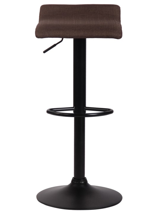 Tabouret de bar Dyn V2 tissu noir, marron Tabouret de bar Dyn V2 tissu noir, marron