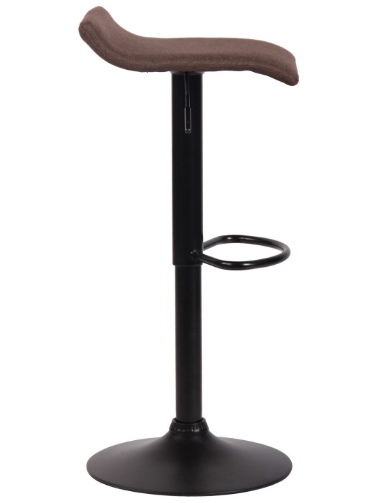 Tabouret de bar Dyn V2 tissu noir, marron Tabouret de bar Dyn V2 tissu noir, marron
