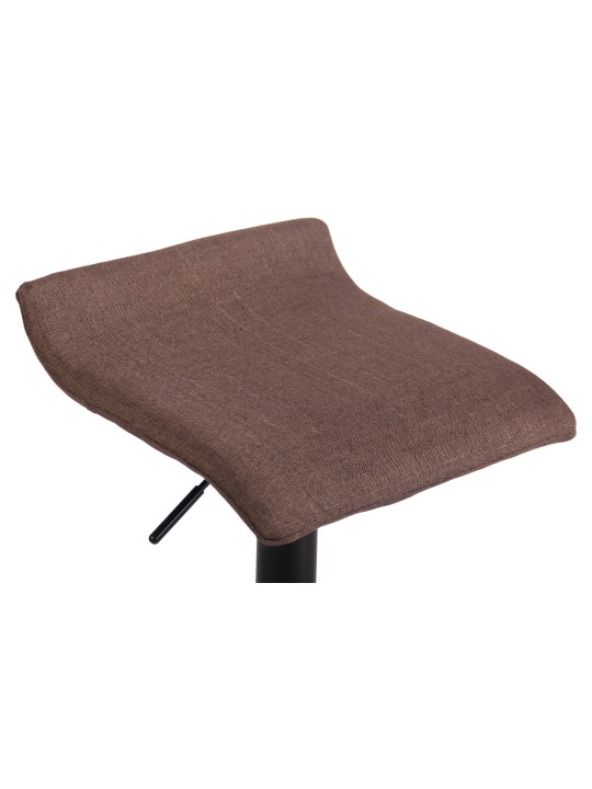 Tabouret de bar Dyn V2 tissu noir, marron Tabouret de bar Dyn V2 tissu noir, marron