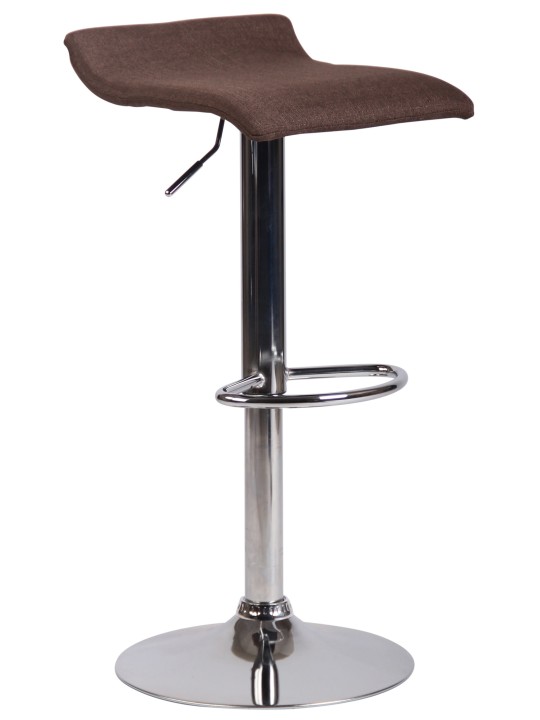 Tabouret de bar Dyn V2 tissu C, marron