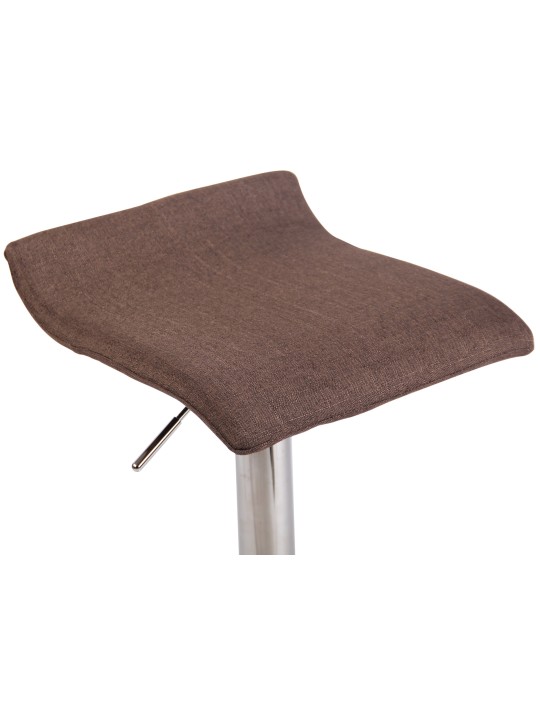 Tabouret de bar Dyn V2 tissu C, marron