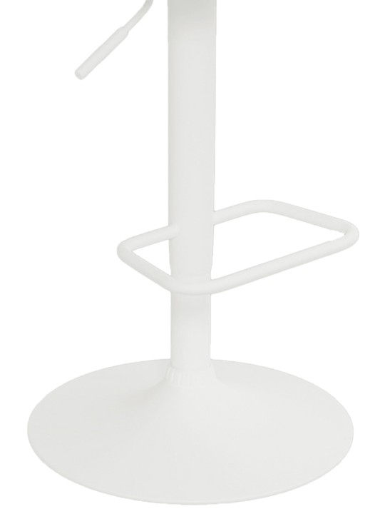 Tabouret de bar Detmold similicuir, blanc Tabouret de bar Detmold similicuir, blanc
