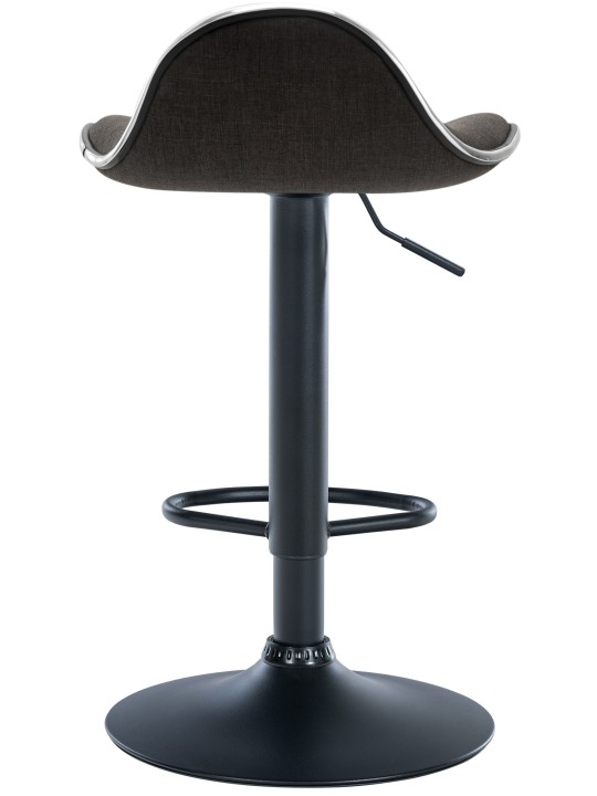 Tabouret de bar Shanghai tissu, gris foncé